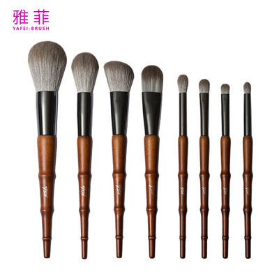 satın al 267A87108 Taklit Bambu Vegan Makyaj Fırça Set 8PCS Yumuşak Sentetik Özel Çevrimiçi üretim