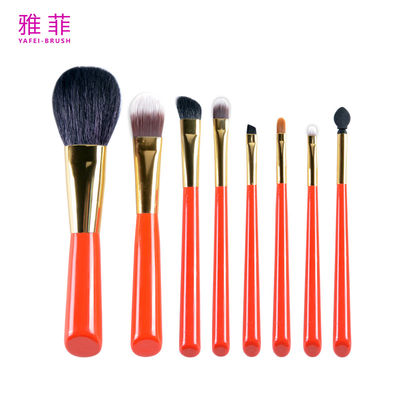 satın al 137A10908 Ahşap saplı makyaj fırçası küçük set 8PCS taşınabilir makyaj fırçası seti Çevrimiçi üretim