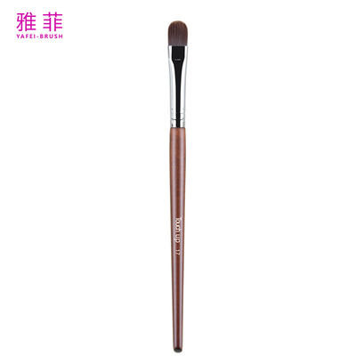 17 Vegan Küçük Sentetik Saç Precise Concealer Makyaj Fırça Ahşap Yaka